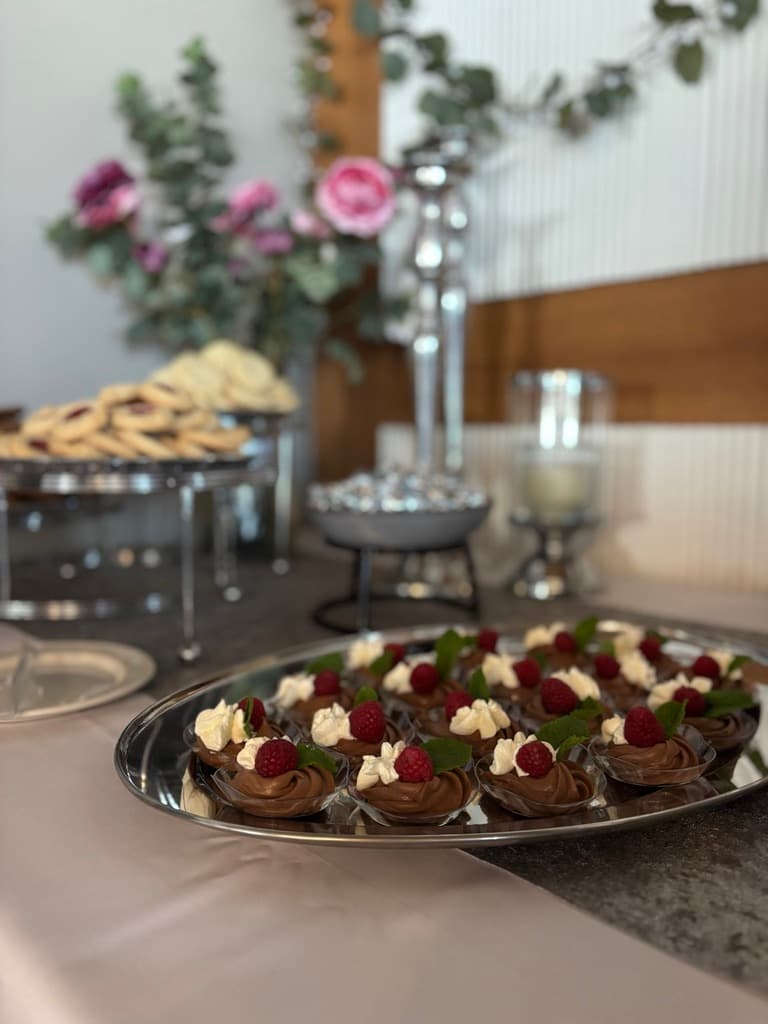 Chocolate raspberry desserts
